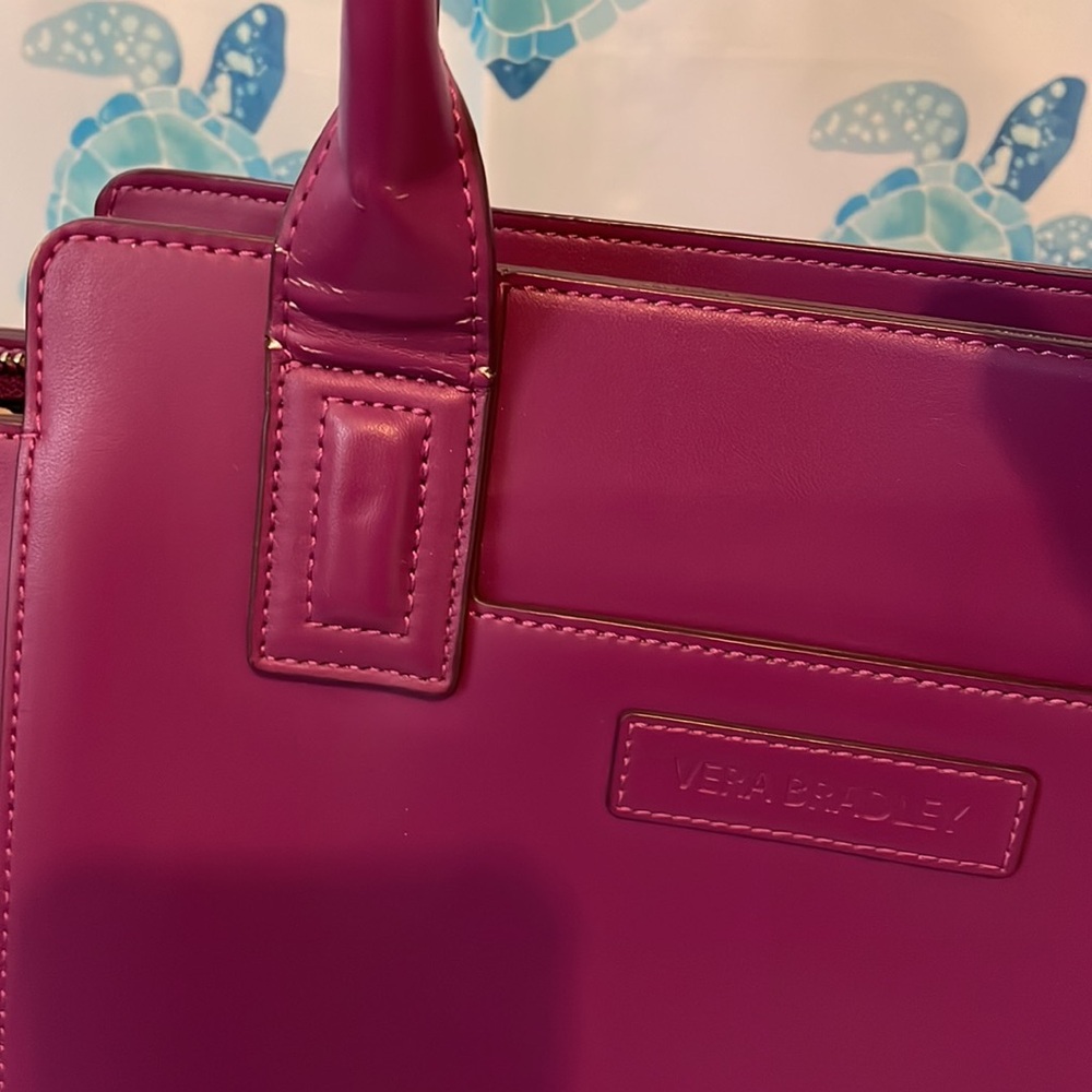Vera Bradley purple leather purse - Picture 5 of 16